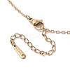 Resin Leaf Pendant Necklaces NJEW-JN04914-6