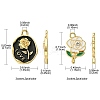 12Pcs 6 Styles Alloy Enamel Pendants FIND-FS0002-05-4