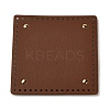 PU Leather Sqaque Long Bottom for Knitting Bag DIY-K079-02A-1
