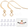 6Pcs Brass Earring Hooks KK-BBC0013-81-1