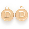 Golden Plated Alloy Enamel Charms ENAM-S118-06D-1