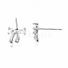 Brass Stud Earrings KK-T062-43P-NF-3