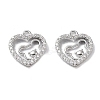 Rack Plating Brass Micro Pave Cubic Zirconia Pendants KK-K333-84P-1