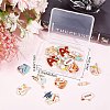 24Pcs 12 Style School Theme Alloy Enamel Pendants FIND-SC0004-12-6