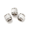 Non-Tarnish 201 Stainless Steel European Beads STAS-M089-03P-3