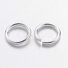 Silver Color Plated Brass Round Jump Ring Jewelry Findings Accessories X-JRC7MM-S-2