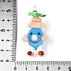 Handmade Lampwork Cartoon Onion Pendants LAMP-T025-11M-4