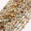 Handmade Amazonite Beaded Chains AJEW-P060-4mm-02-3