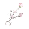 Peach Strawberry Acrylic & Resin Pendant Decorations HJEW-JM02373-4