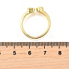 Brass Micro Pave Cubic Zirconia Cuff Rings for Women RJEW-F181-09G-01-3