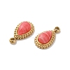 Natural Rhodochrosite Teardrop Charms STAS-B074-04G-01-2