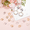 24Pcs 3 Colors Brass Clip-on Earring Converters Findings KK-SP0001-15-4