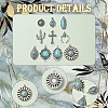20Pcs 10 Styles Tibetan Style Alloy Pendants FIND-YW0005-61-2