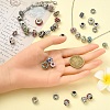 40Pcs 8 Styles Alloy Rhinestone European Beads MPDL-YW0001-04-5