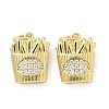Brass Micro Pave Cubic Zirconia Pendants KK-Z120-49G-1