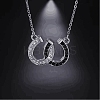 304 Stainless Steel Rhinestone Pendants LS-STAS-R131-01AS-2