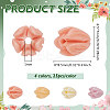 100Pcs 4 Colors Dyed Synthetic Coral Beads CORA-NB0001-04A-2