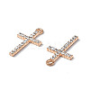 Alloy Crystal Rhinestone Pendants LS-PALLOY-F288-03KCG-3