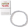 Christmas Theme Glass Seed Beads Stretch Bracelets QO0041-4-1