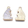 Rack Plating Alloy Enamel Pendants LS-ENAM-S122-76-3