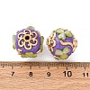 Handmade Resin Indonesia Round Beads IPDL-P005-15KCG-01-3