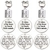 40Pcs 4 Style Tibetan Style Alloy Pendants for Teachers' Day TIBE-SC0001-80-1