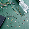 40Pcs 4 Colors Brass Links Connectors KK-PH0003-75-2