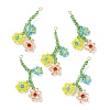 Glass Beaded Pendants GLAA-C028-05B-1