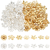 84Pcs 14 Styles Brass Bead Caps KK-BBC0021-15-1
