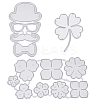 3Pcs 3 Styles Saint Patrick's Day Carbon Steel Cutting Dies Stencils DIY-GF0008-47-1