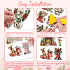3 Sheets 3 Styles PVC Waterproof Decorative Stickers DIY-WH0404-182-3