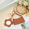 1Pc Portable Imitation Leather Bag Keychain AJEW-CL0001-64A-7