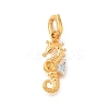 Brass Micro Pave Cubic Zirconia Pendants LS-KK-S517-01B-G-1