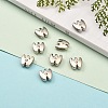 Letter Slider Beads for Watch Band Bracelet Making ALRI-O012-W-NR-4
