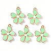 Alloy Enamel Pendants ENAM-R058-01D-1