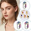 20Pcs Ion Plating(IP) 304 Stainless Steel Clip-on Earring Findings STAS-AR0002-53RC-6