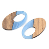 Resin & Walnut Wood Pendants RESI-S389-005A-3