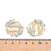 Rack Plating Alloy Enamel Pendants LS-ENAM-N056-369KCG-03-3