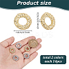 28Pcs 2 Colors Eco-friendly Rack Plating Alloy Linking Rings FIND-GL0001-66-2