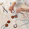 DIY Wood Pendant Decorations Making Kits HJEW-CA00077-7