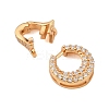 925 Sterling Silver Micro Pave Clear Cubic Zirconia Fold Over Clasps STER-P060-41G-2