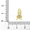 Brass Micro Pave Clear Cubic Zirconia Pendants LS-KK-L238-15G-3