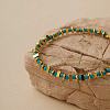Synthetic Turquoise & Brass Beaded Bracelets for Women XC1263-2