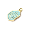 Brass Enamel Pendants KK-I378-08G-3