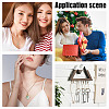 3Pcs 3 Sizes 304 Stainless Steel Cuboid Link Chain Macrame Pouch Empty Stone Holder Necklace Making NJEW-UN00013-5