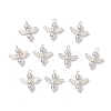 10Pcs Electroplated Synthetic Non-magnetic Hematite Beaded Angel Charms PALLOY-JF03636-01-1