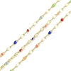 Rack Plating Brass Dapped Chains AJEW-Q153-03G-02-1