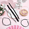 4Pcs 4 Styles Velvet & Imitation Leather Choker Necklaces NJEW-SC0001-73-4