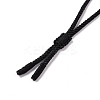 Adjustable Natural Amethyst Teardrop with Spiral Pendant Necklace with Nylon Cord for Women NJEW-L171-04B-5