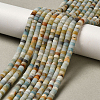 2 Strands Natural Flower Amazonite Beads Strands G-PA0001-50-3
